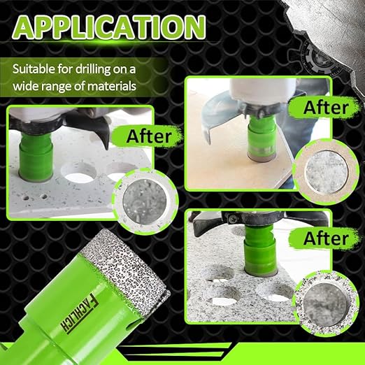 Diamond Core Drill Bits,2-2/3" 68mm Ceramic Tile Drill Bits Vacuum Brazed Diamond Hole Saw for Porcelain Tile,Granite,Marble,Concrete,Masonry,Brick