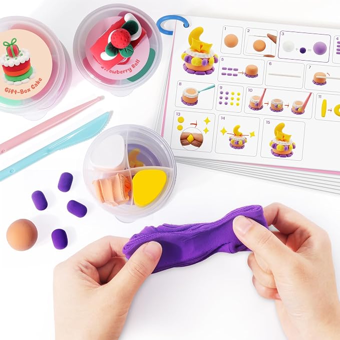 Air Dry Clay Kit, 12 Cake Modeling Clay - Image 5
