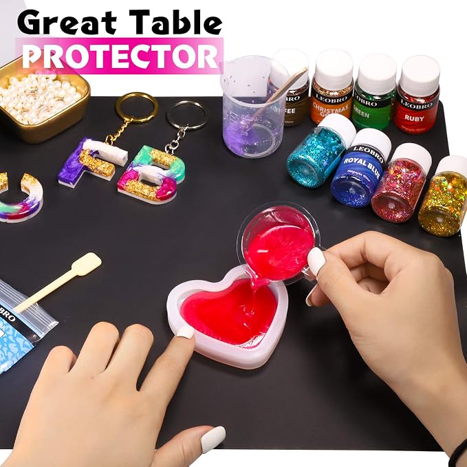 LEOBRO Silicone Mats, Resin Molds, Play Dough Mat, Silicone Sheets - Image 3