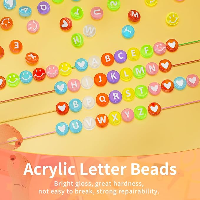 ARTDOT 800 Pieces Assortment Letter Beads - Image 3