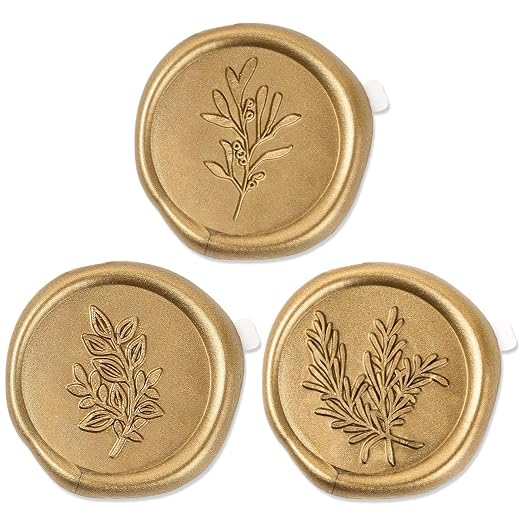 60 Pcs Wax Seal Stickers by Zaamwoyy