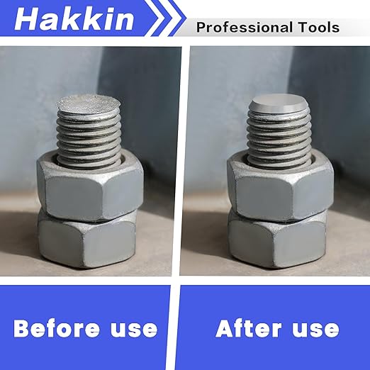Deburring External Chamfer Tool with Tungsten Carbide Blade, Hakkin 5Pcs Remove Burr Tools with Quick Release Shank, Deburring Drill Bit Set Fits for 1/8"- 3/4" (3mm-20mm) Stainless Steel Countersink