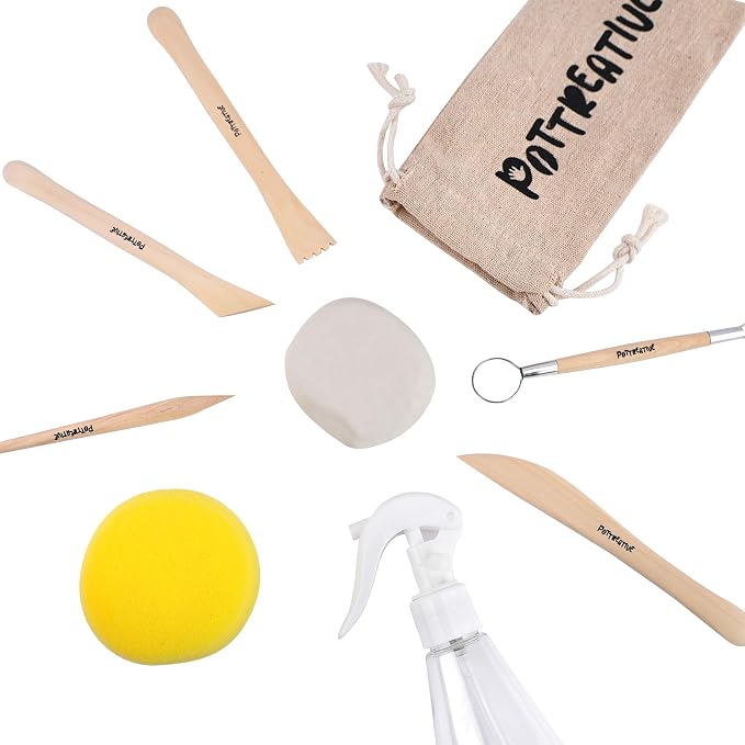 POTTREATIVE Air Dry Clay Kit for Adults, Pottery Starter Kit - Image 5