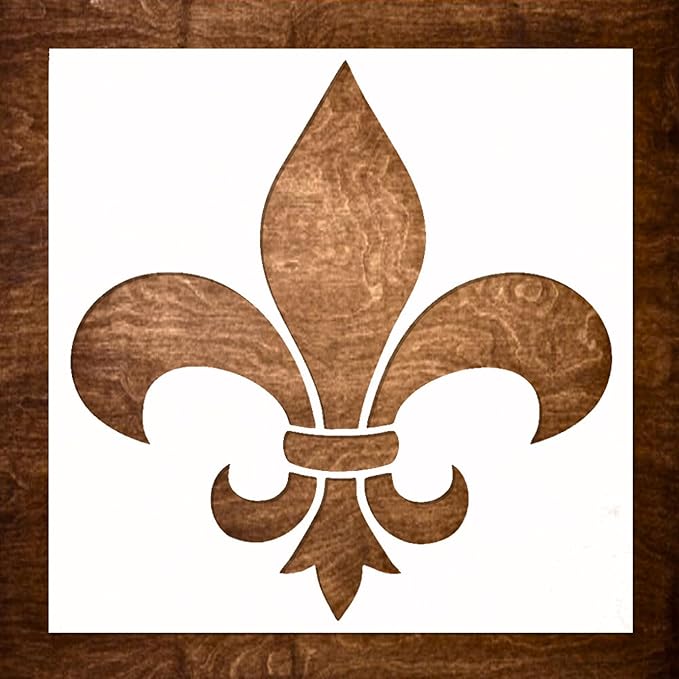 Large 12"x12" Fleur de lis Stencil by DLYLIFESTYLESTENCILS