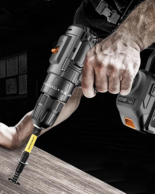 COMOWARE 21pcs Allen Wrench Drill Bits (Metric&SAE), S2 Steel 1/4" Hex Bit Set, CNC Tip Screwdriver Bits, 2" Length Magnetic Drill Bit, Impact Hex Bitss Set for Electronic Devices Disassembly