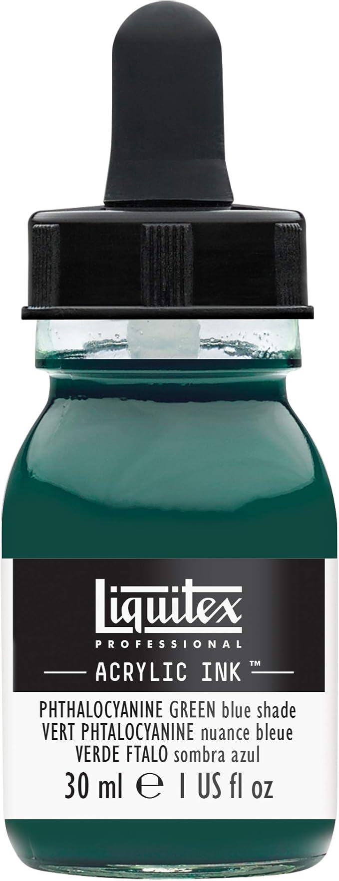 Liquitex Professional Acrylic Ink, 1-oz Jar, Phthalocyanine Green Blue Shade by Liquitex