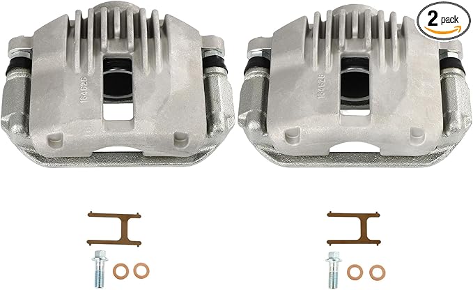 SCITOO 18B4627 18B4626 Rear Left & Right Disc Brake Calipers w/Bracket Fit For Chev For Caprice 1994-1996,For Chev For Impala 1994-1996, Single Piston