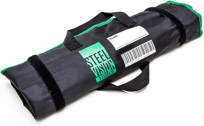 Steel Vision Pro 14-Piece SAE Combination Wrench Set - Heavy Duty CR-V Steel, Mirror Polished, Anti-Rust, 12-Point Openings, Includes Organizer Bag (Sizes 3/8 to 1-1/4 Inch)