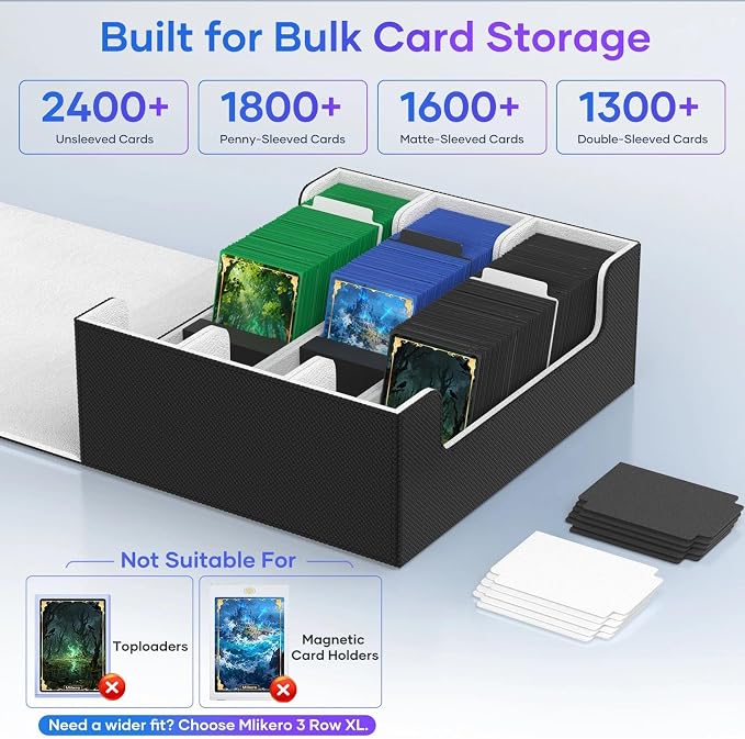 Mlikero Trading Card Storage Box, Bulk Card Storage - Image 3