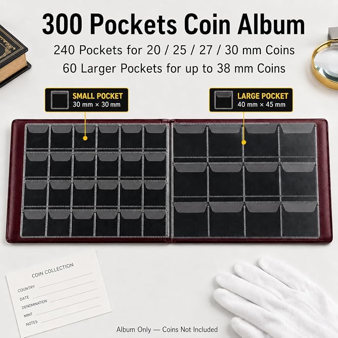 Coin Collection Supplies Holder Book - Image 2