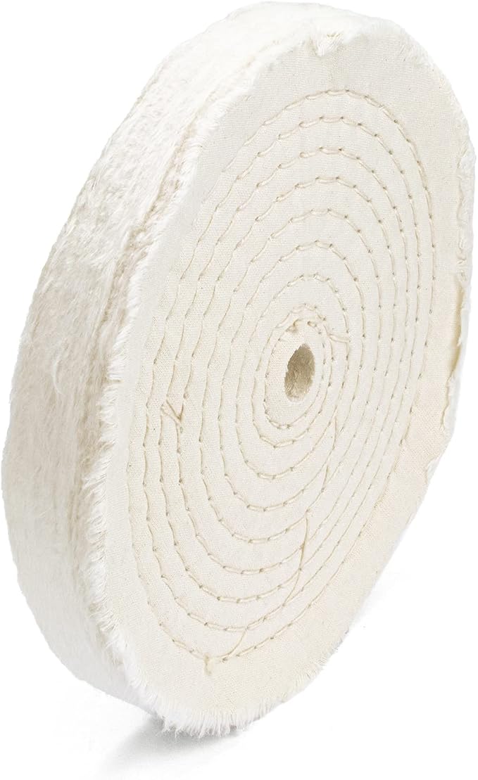 ENKAY - 8" Extra Thick Spiral Sewn Buffing Wheel (80 Ply)