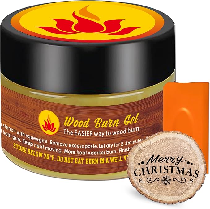 1DFAUL Wooden Burning Paste, 4 OZ Wood Burn Gel by 1DFAUL