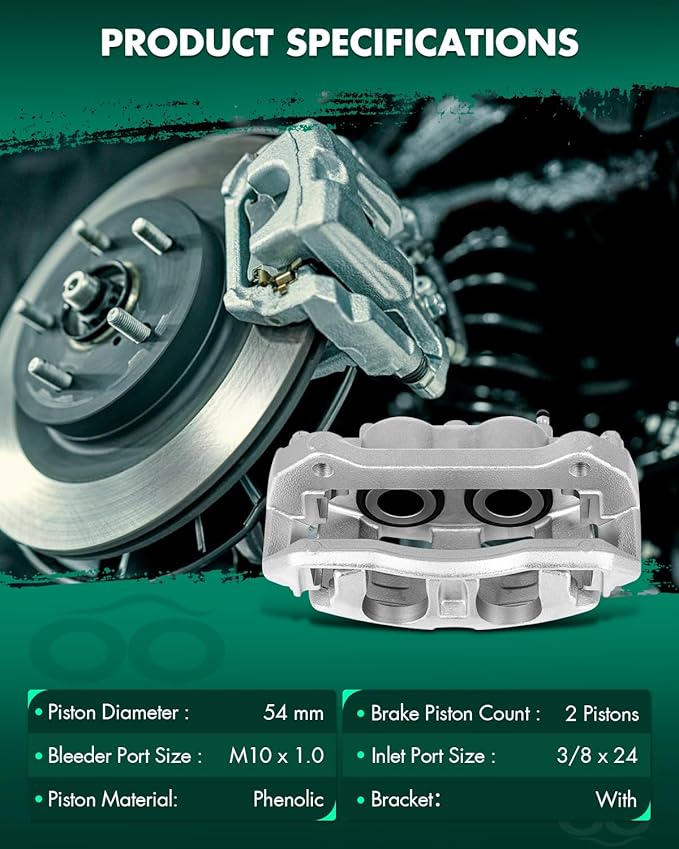 SCITOO 18B5405 Disc Brake Caliper Assembly with Bracket Fit For Ford For F-150 2012 2013 2014 2015 2016 For Ford For Lobo 2011-2013