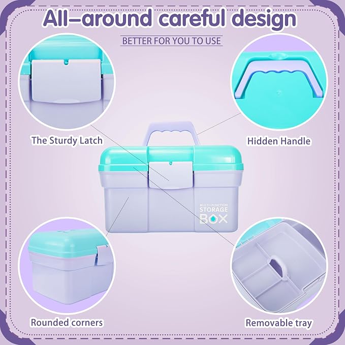 TERGOO 11in Mutipurpose Storage Box Organizer - Image 3