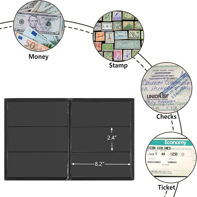 MUDOR Currency Collection Album, 60 Pockets Banknote Book - Image 4
