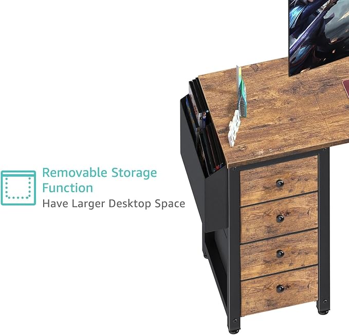 Lufeiya L Shaped Computer Desk - Image 9