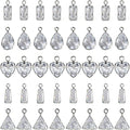 stino Tiny Crystal Clear Cubic Zirconia Charms Set, 40 Pieces | Mixed Shapes by stino