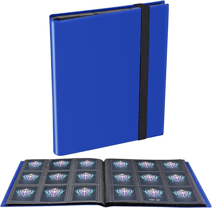 Card Binder, Upgraded 9 Pockets Trading Card Collection Binder by JIQEZNL