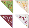 Personalized Embroidered Corner Mark, 4 Pack, Finished Initial Felt Bookmark by Unknown