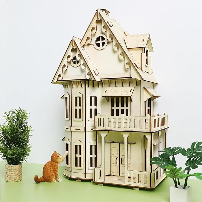 3D House Jigsaw Puzzle Model Kit - Image 4