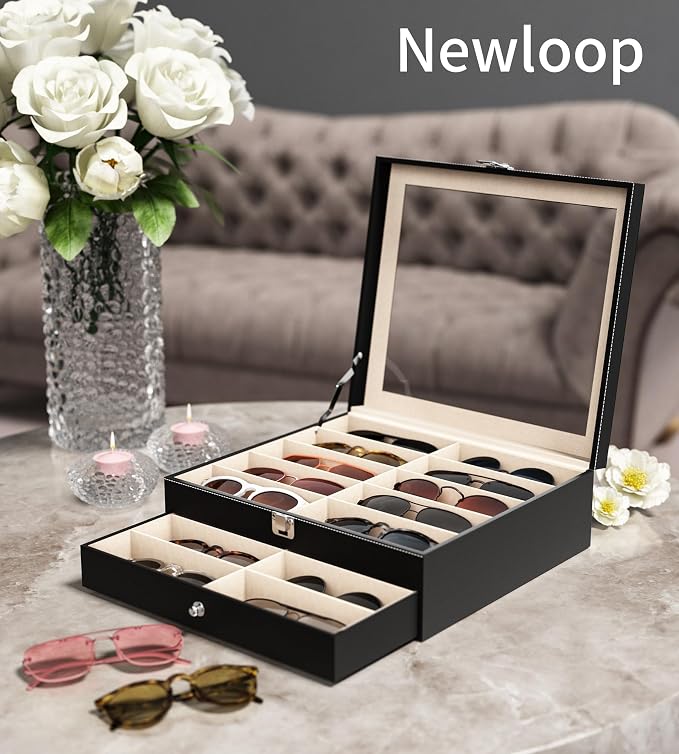 NEWLOOP 20 Slots Sunglass Organizer - Image 2
