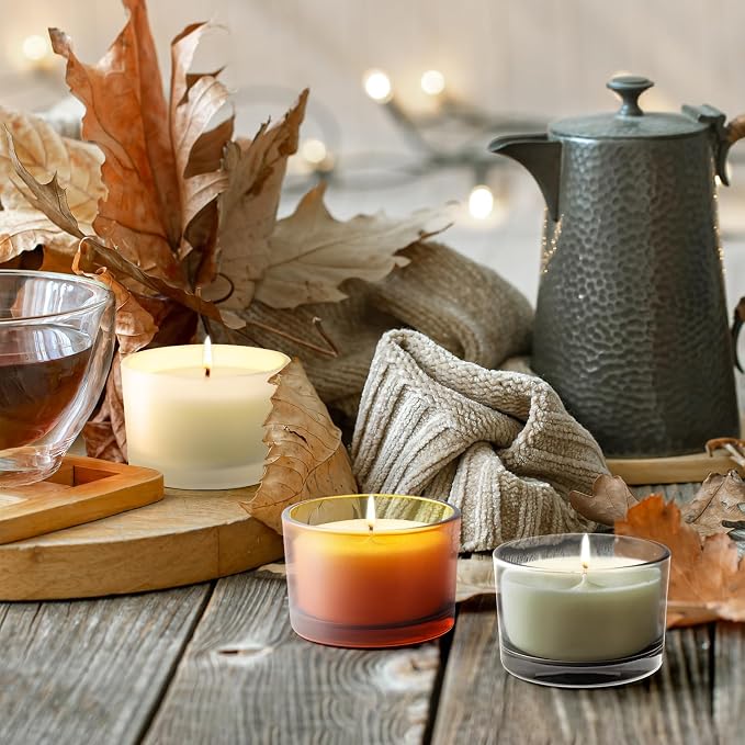 SHOWIN Thick Candle Jars for Making Candles 16 Pcs, 4 OZ Empty Jars - Image 6