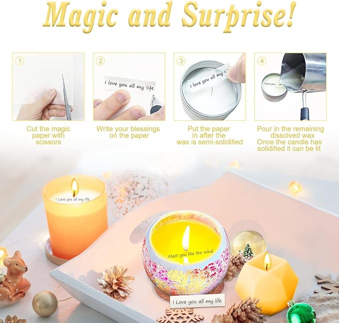 Candle Making Kit for Adults Beginners, Candle Making Supplies Include Soy Wax - Image 2
