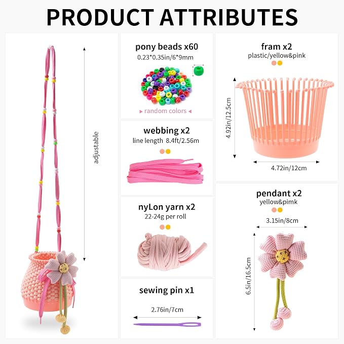 AOUXSEEM 2 Sets Plastic Basket Weaving Kit - Image 3
