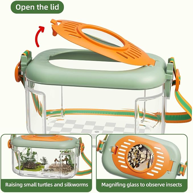 Bug Catcher for Kids Explorer Bug Catching Kit, Magnifying Glass, Whistle & - Image 5