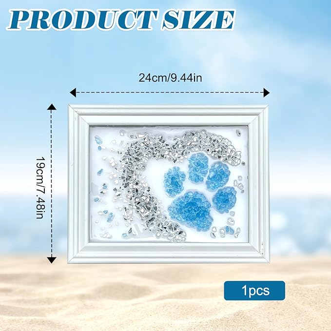 CIYOJA Sea Glass Stained Glass Kit – Cat Paw Resin Art Mosaic Kit - Image 7