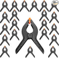 ZOENHOU 22 PCS 6 Inch Spring Clamp Set, Nylon Plastic Clips Heavy Duty Spring Clamp with Flexible Jaw Pad and Anti-slip Handles for Woodworking Backdrop Photo Studio Craft DIY Art