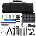 DECKIT 3D Printer Tool Kit 48Pcs 3D Printing Accessories Set with Deburring Tool, Nozzle Cleaner, Art Knife, Caliper Pen, Tube Cutter & Storage Bag | for All Printers/Removal/Cleaning/Finishing