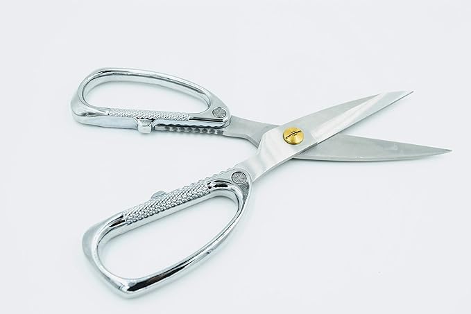 Industrial Grade Multi Purpose Scissors. Razor Sharp Steel Blade with Large Handle. Durable Design Perfect for Cutting Plastic, Metal, Paper, Wood, Foam, Fabric, and Organic Materials.