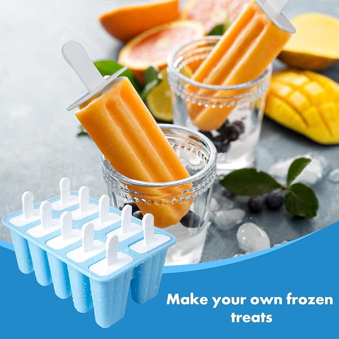 Popsicle Molds, 10 Pieces Silicone Popsicle Molds - Image 2