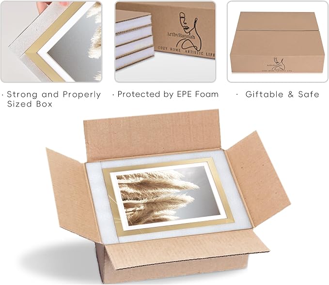 ArtbyHannah Gallery Wall Frame Set, 8 Pack Picture Frames Collage Wall Art Decor - Image 7
