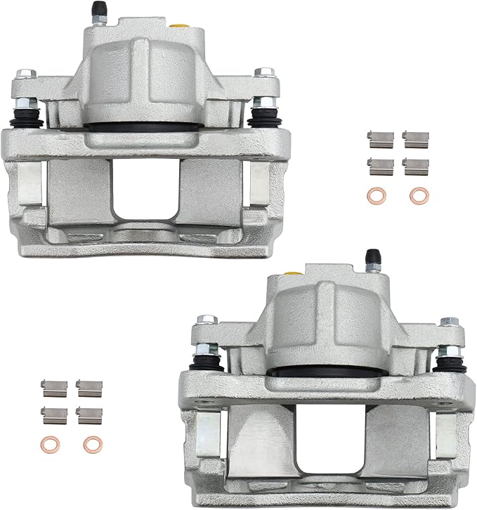 IRONTEK 18B5044 18B5045 Front Left & Right Brake Caliper for 2008-13 for Chrysler Town&Country, 2008-15 for Dodge Grand Caravan/07-10 Nitro, 08-12 for Jeep Liberty, 07-12 Wrangler, 12-13 for Ram C/V