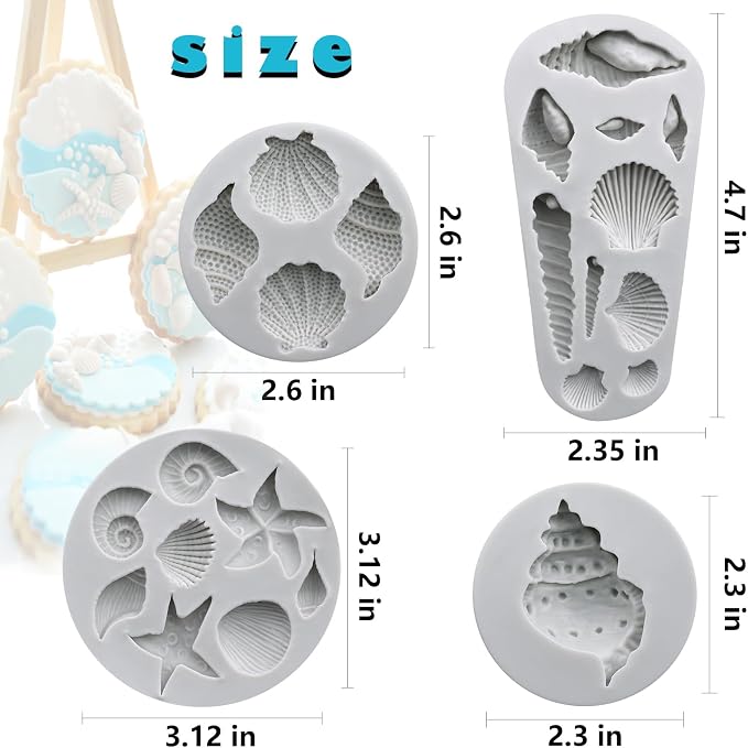 Sakolla Marine Theme Fondant Molds - Image 2