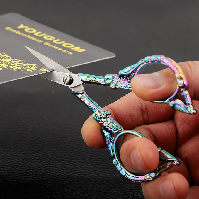 YOUGUOM Sewing Embroidery Scissors – Small Vintage Sharp Detail Shears - Image 4
