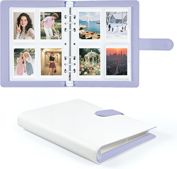 2x3 Photo Album, Refillable PU Leather A5 Photocard Binder by WITHYU