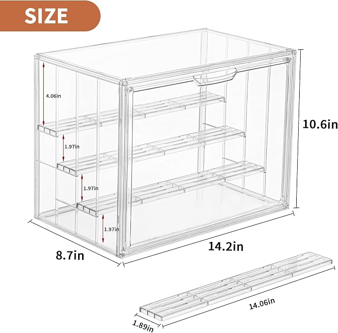 Clear Acrylic Display Case for Figures 4 Layer Figure Display Shelf - Image 5