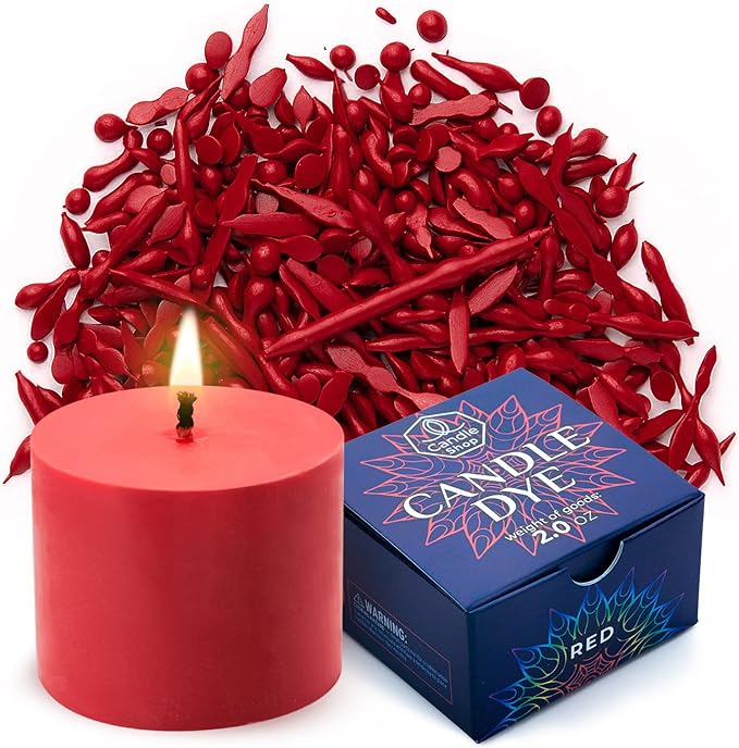Red Candle Dye 2oz for Soy Candle Making – Highly Concentrated Candle Wax Dyes by ALEXES