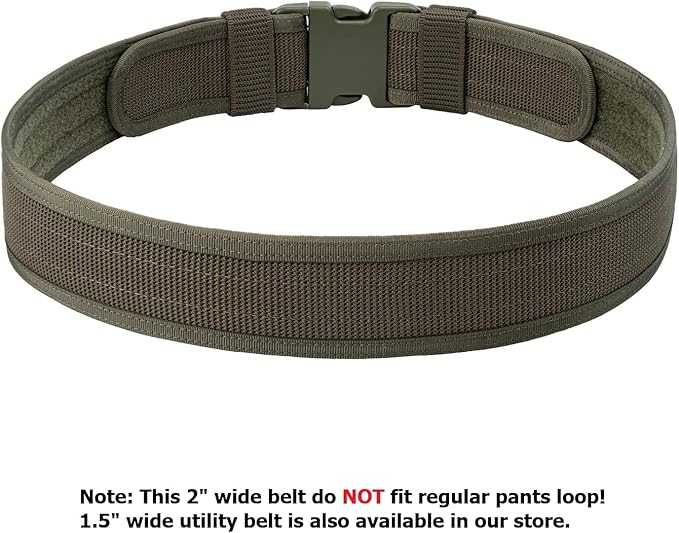 Security EMS EMT Firefighters Work Belt 2" Wide Camping Hiking Utility Tool Belt Airsoft Paintball Gear Holster Belt