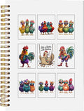 BitKan Funny Chickens Spiral Notebooks by bitkan