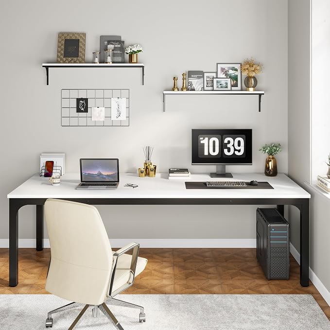 Tribesigns 78.7 Inches Extra Long Computer Desk 2 Person Desk, Double Long Desk - Image 3