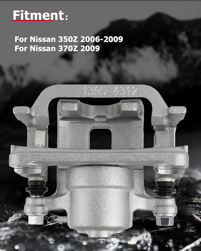 cciyu Rear Left Brake Caliper Assembly w/Bracket 19B2792A For Infiniti For G35/For G37/For M35/For M45,For Nissan For 350Z/For 370Z