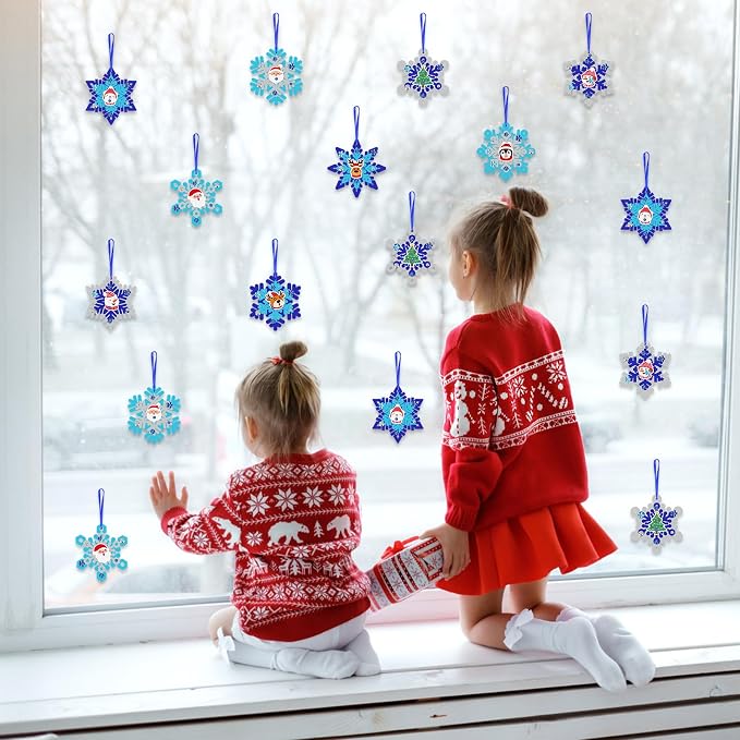 Fennoral 18 Pack DIY Snowflakes Craft Kit - Image 4