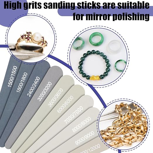 Honoson 20 Pcs Sanding Sticks for Plastic Models 3D Print Polishing Sticks - Image 6