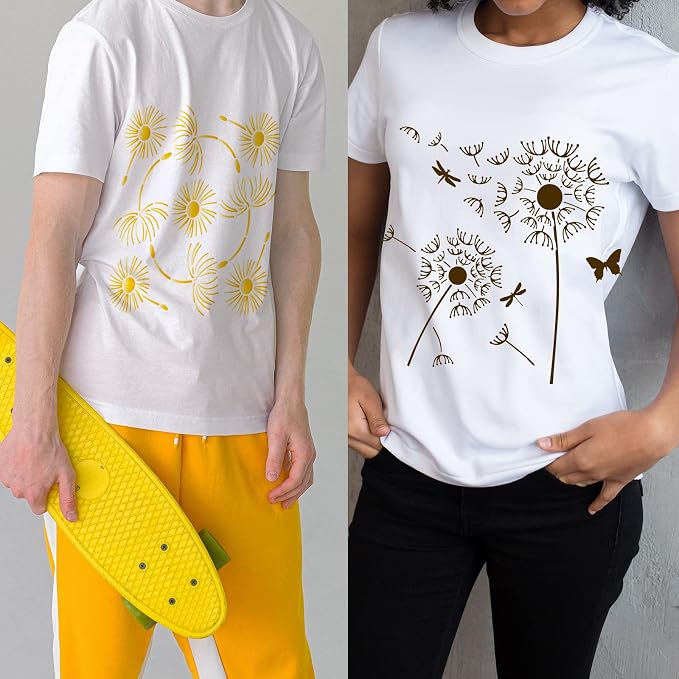 ORIGACH 4 Pcs 12 x 12 Inch Reusable Dandelion Wall Painting Stencils | - Image 8