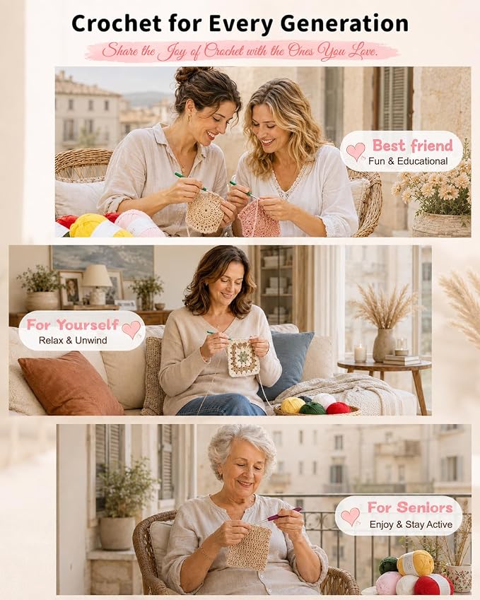 Aeelike Crochet Kit for Beginners - Image 3