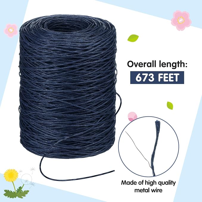 Syhood 673 Feet Floral Vine Bind Wire Rustic Wrapping Wire - Image 2